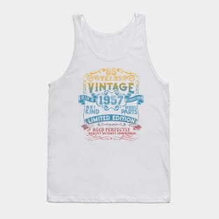 65 Years old Vintage 1957 Limited Edition 65th Birthday Tank Top